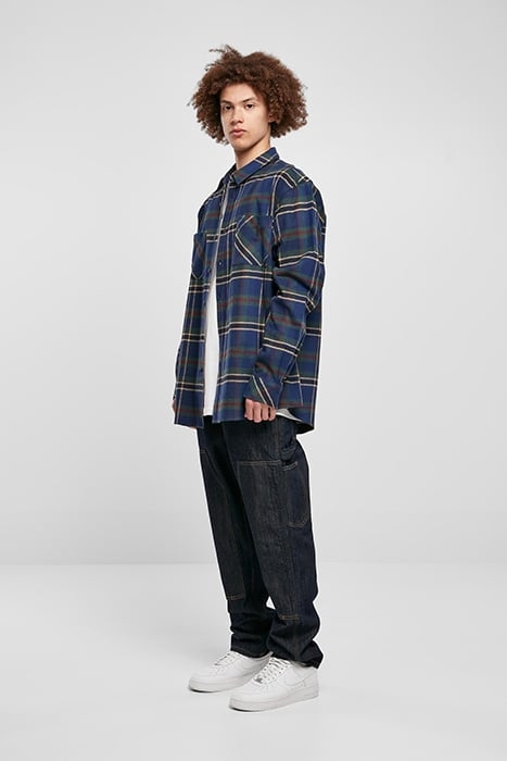 CHECKED MOUNTAIN SHIRT DARKBLUE/BOTTLEGREEN 5