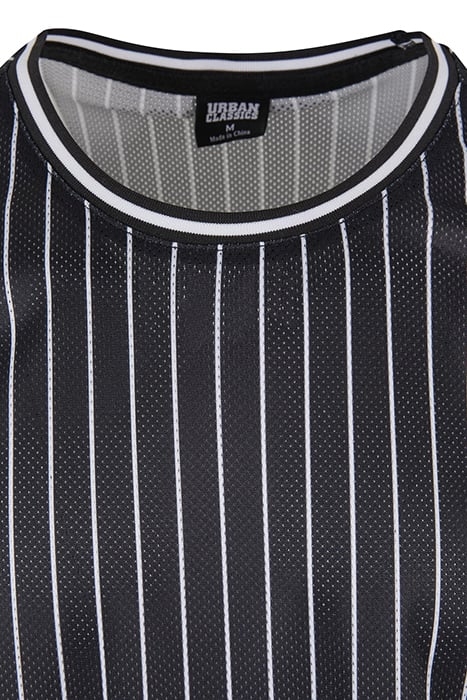 STRIPED MESH TANKTOP BLACK/WHITE 8