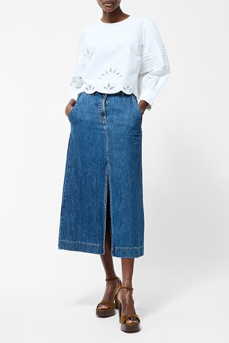 BRODERIE BORDER TOP SZ18 LINEN WHITE 2