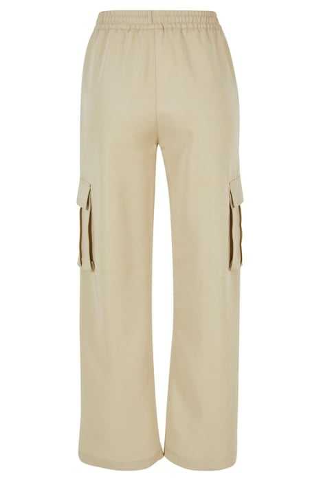 LADIES VICOSE STRAIGHT LEG CARGO PANTS CONCRETE 5