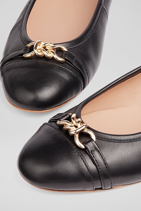 BRIELLE TWIST BALLERINA SHOES BLACK 4