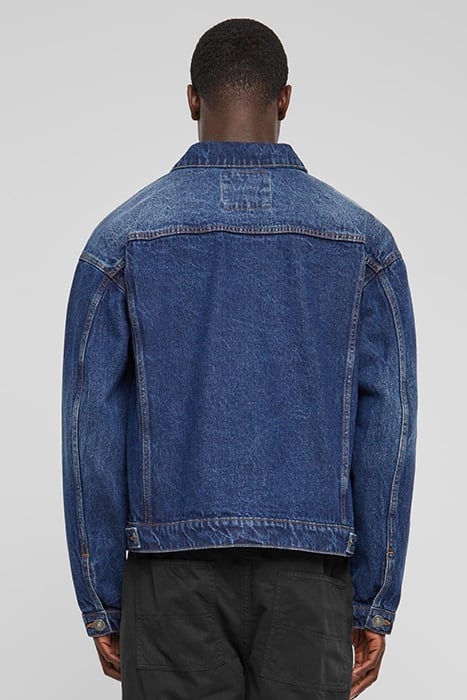 HEAVY OUNCE BOXY DENIM JACKET NEW MID BLUE WASHED 2