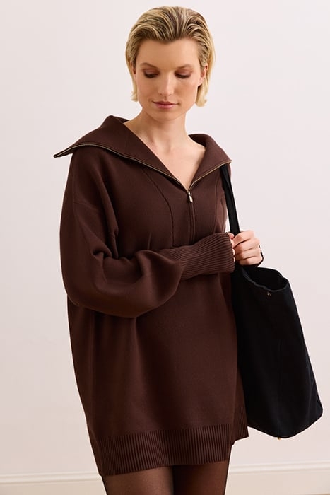 OLLY DRESS CHOCOLATE 1