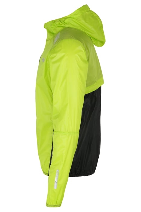 ROMENTINO PACKABLE RUNNING JACKET ACID LIME-BLACK 6