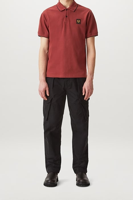 TIPPED POLO LAVA RED 1