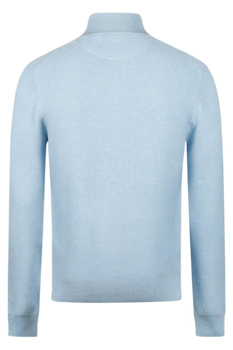 STRUCTURED ZIP THRU CARDIGAN LIGHT BLUE 5