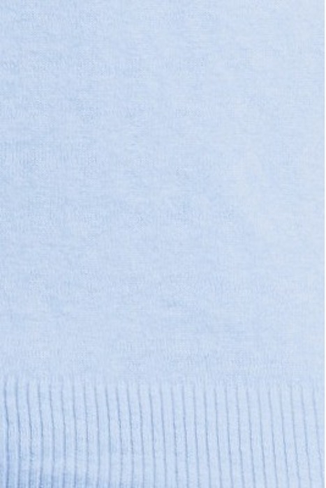 COTTON MERINO CREW JUMPER LIGHT BLUE 5