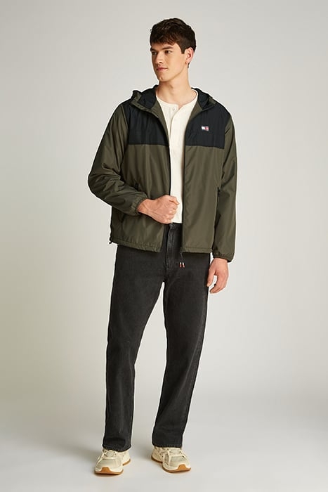 RELAXED FIT FLEECE LINED JACKET FATIGUE GREEN/BLACK 3