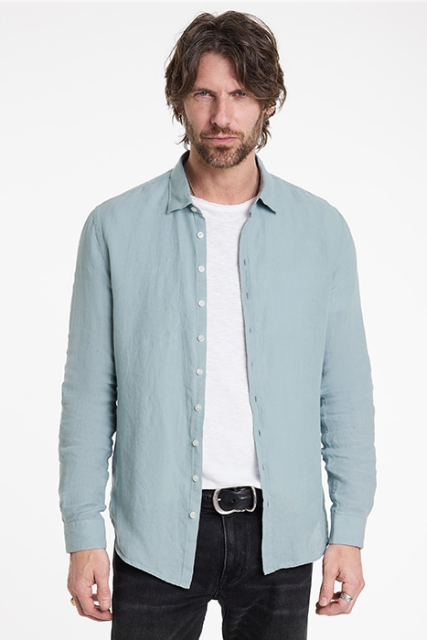 BUCKS MULTI BUTTON SLIM FIT SHIRT GREY MIST 1