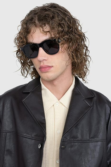 SAINT LAURENT – SL 571 ROUND FRAME UNISEX SUNGLASSES BLACK 3