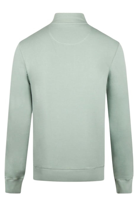 ZIP MOCK SWEATSHIRT ICE GREEN 5