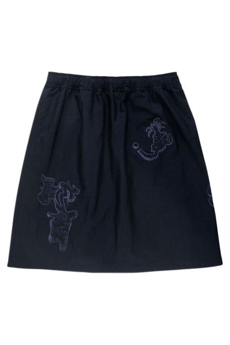 NTS X HIGHSNOBIETY – BRUSHED NYLON SKIRT NAVY 4