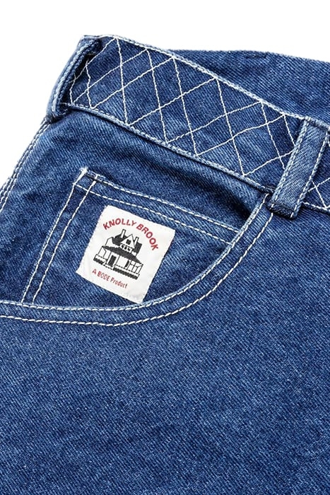 BODE – EMBROIDERED DENIM KNOLLY BROOK TROUSER INDIGO 5