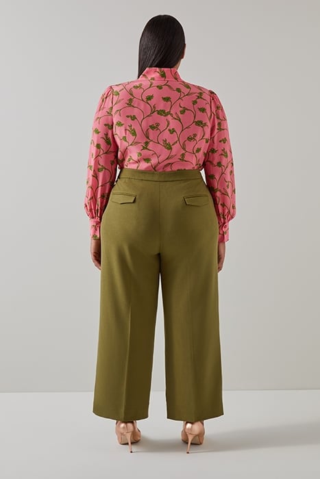 SONYA CREPE BUTTON-DOWN SHIRT PALE MINT 3