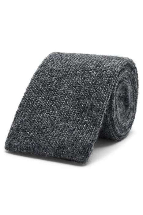 GREY KNITTED KNITTED TIE 1