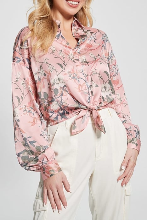 LS BOWED JUN SHIRT EUCALYPTUS FLORAL PR 1
