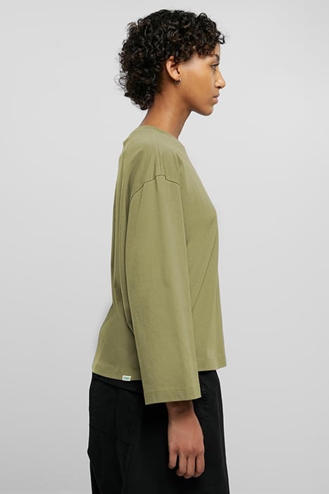 LADIES ORGANIC OVERSIZED LONGSLEEVE TINIOLIVE 7