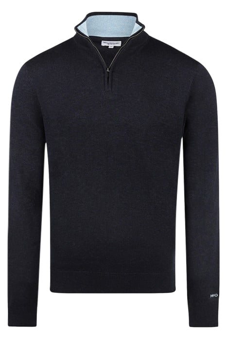 ZIP MOCK SWEATER NAVY 4