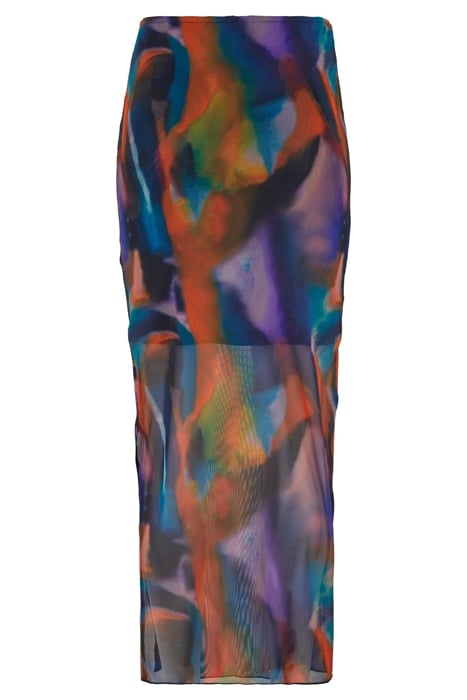 LADIES AOP MESH TUBE SKIRT MULTICOLORREFLECTION 5