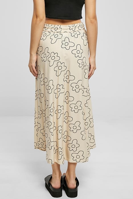 LADIES VISCOSE MIDI SKIRT SOFTSEAGRASSFLOWER 2
