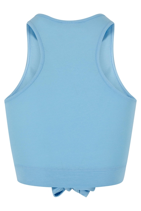 LADIES CROPPED KNOT TOP BALTICBLUE 5