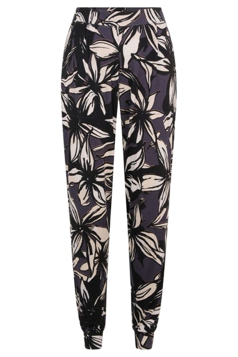 NW BO. TROUSERS BLACK FLOWERS 3