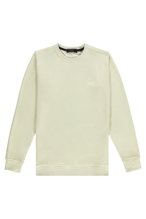 UNISEX LEATHER SWEATER AQUA 1