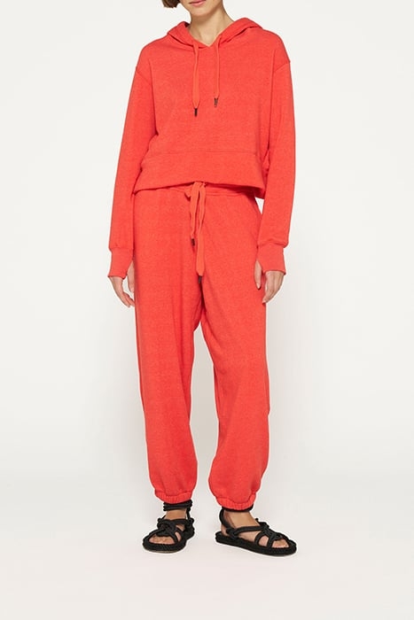 CROPPED HOODIE POPPY RED 1