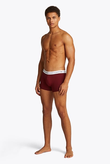 3 PACK TRUNK BOXERS DEEP ROUGE/BREEZY BLUE/WHITE 3