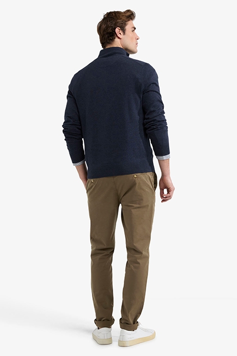 ZIP MOCK SWEATER NAVY 3