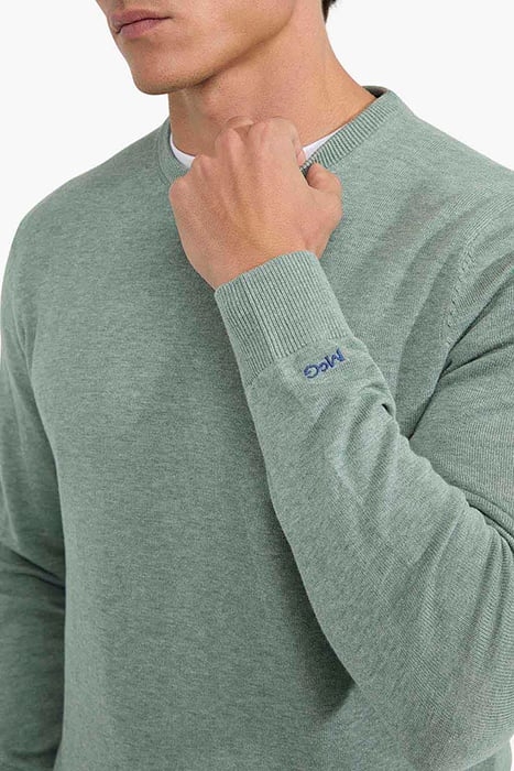 C-NECK SWEATER ICE GREEN 6