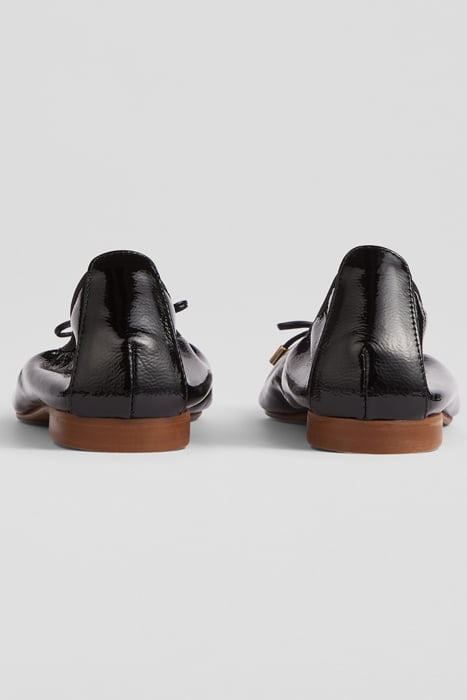TILLY POINTED BALLERINA SHOES BLACK 3