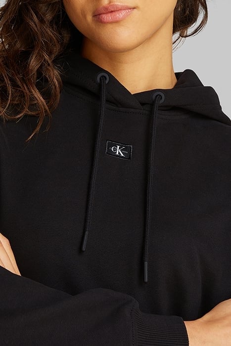 WOVEN LABEL HOODIE CK BLACK 6