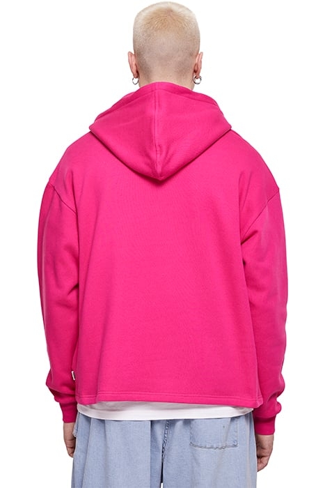 ORGANIC LOOSE HOODY HIBISKUSPINK 2