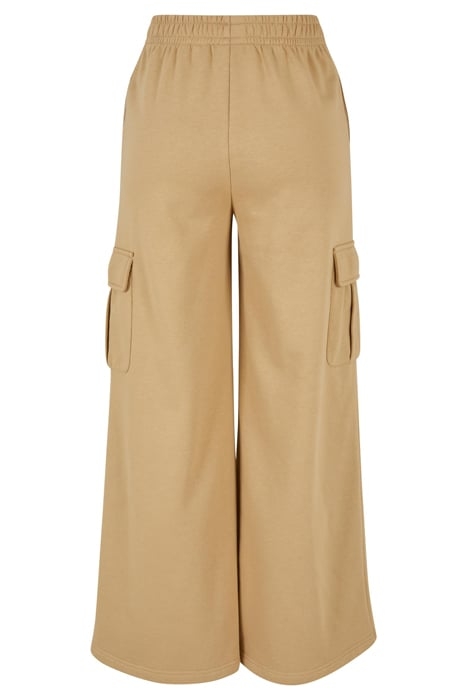 LADIES HIGHWAIST WIDE LEG CARGO TERRY PANTS UNIONBEIGE 5