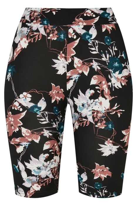 LADIES SOFT AOP CYCLE SHORTS BLACKSOFTFLOWER 4