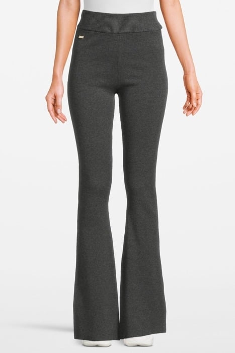 OLLY FLARED PANTS DARK GREY 1