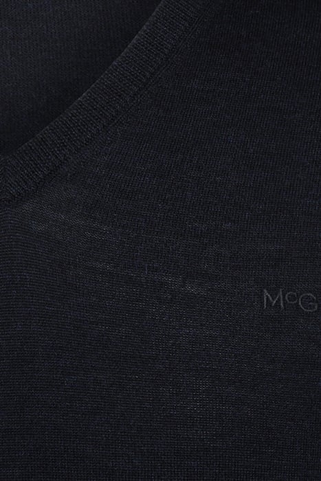 FINE MERINO V-NECK SWEATER NAVY 7