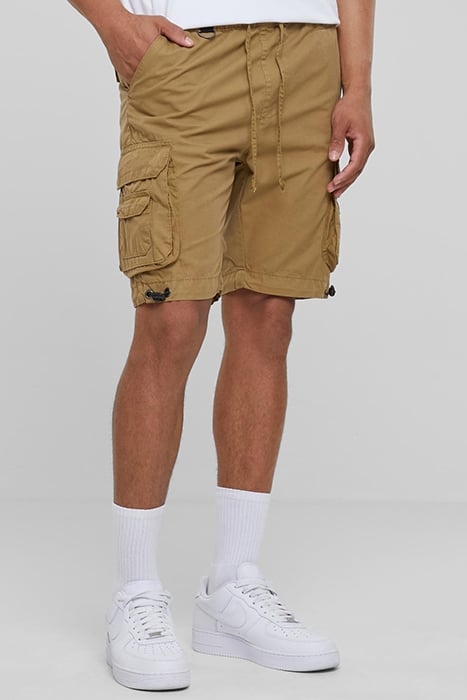 DOUBLE POCKET CARGO SHORTS DARKSAND 1