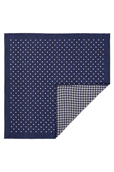 NAVY DOUBLE-SIDED POCKET SQUARE 2
