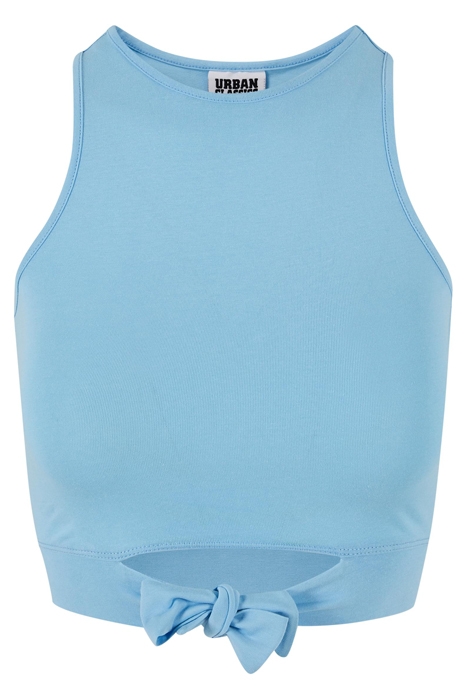 LADIES CROPPED KNOT TOP BALTICBLUE 4