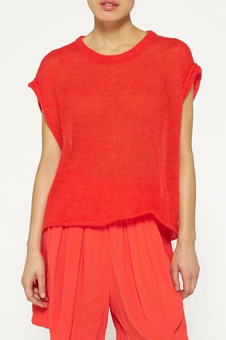 TEE THIN KNIT POPPY RED 1