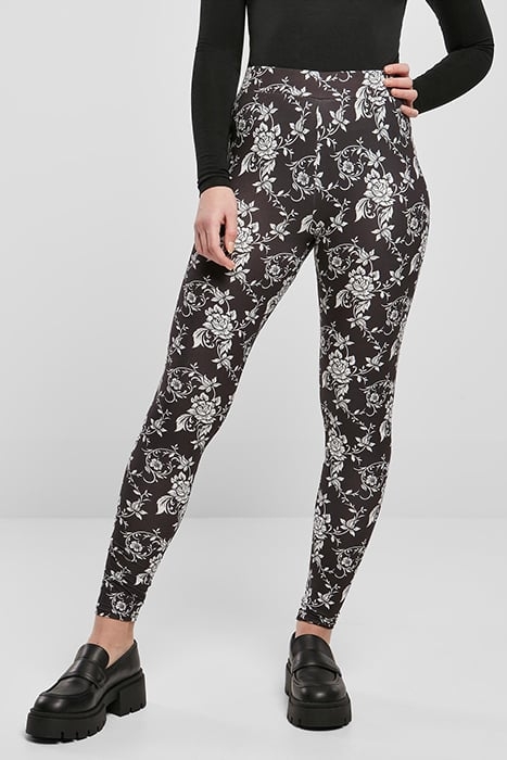 LADIES SOFT AOP LEGGINGS BLACKNEWPAISLEY 1