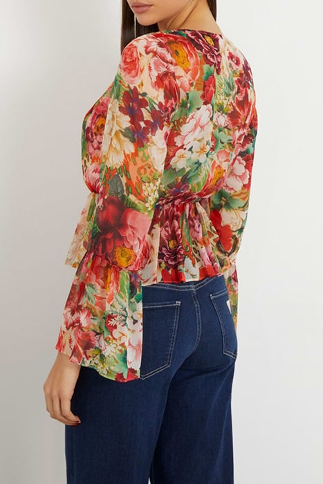 LS DEMI TOP PEONY ANIMAL PRINT 2