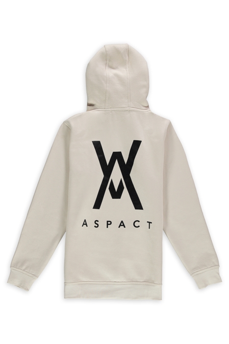 UNISEX ASPACT BACK LOGO HOODIE SAND 2