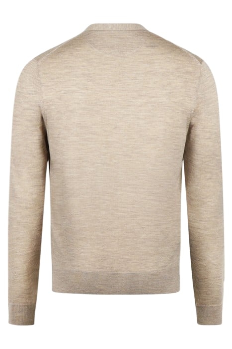 FINE MERINO CLASSIC CARDIGAN SAND 5