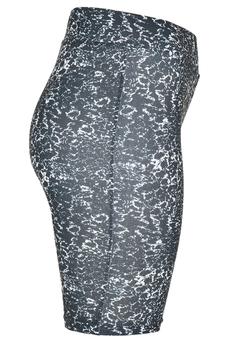 LADIES AOP CYCLE SHORTS BLACK/WHITE 7