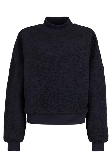 LADIES SHERPA CREWNECK BLACK 4