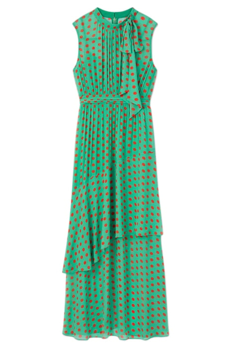 ROBYN SPOT MAXI DRESS GREEN 3