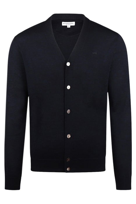 FINE MERINO CLASSIC CARDIGAN NAVY 4